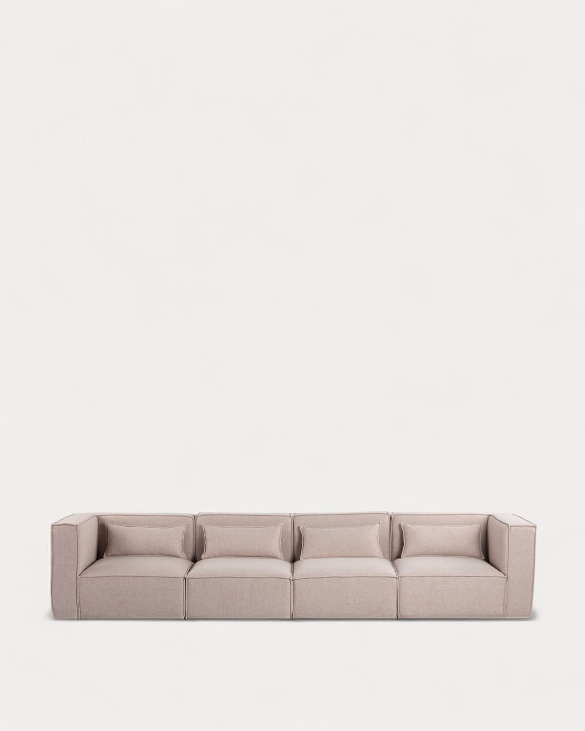 4 Stück Modulares Sofa mit 2 Ecksesseln aus Stoff Kilhe