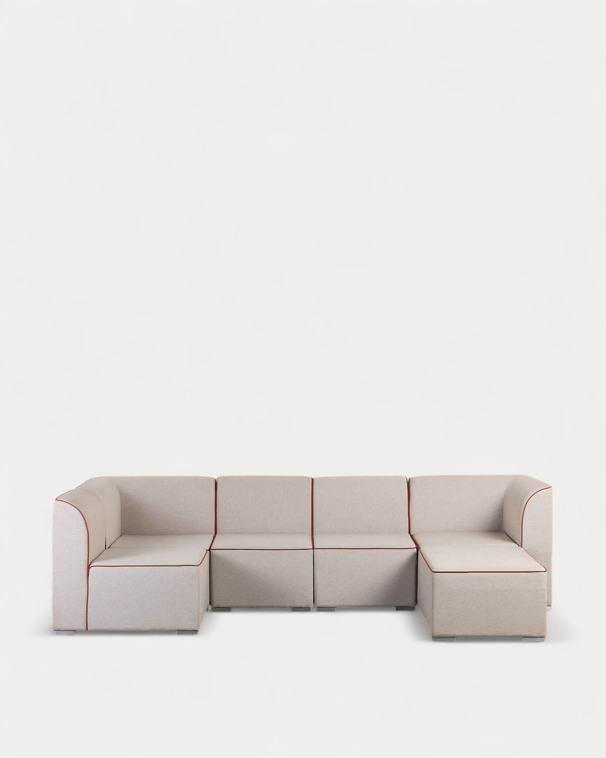 Modulares Gartensofa, 5-teilig, mit 2 Ecken und 3 Sesseln mit Stoffbezug Lagos, Galeriebild 1