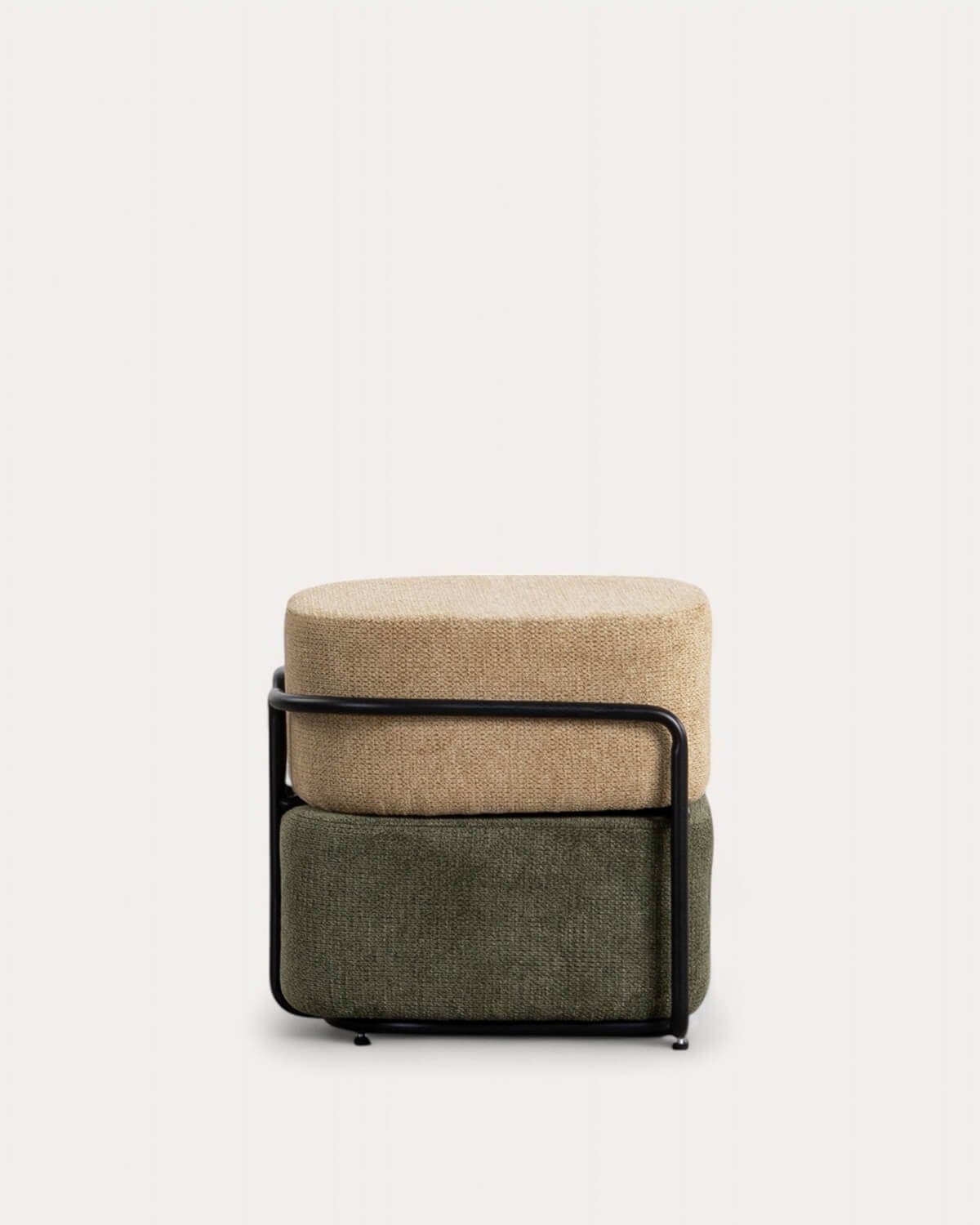 Rechteckiger Pouf mit Abnehmbarem Kissen aus Elin-Stoff, Galeriebild 5