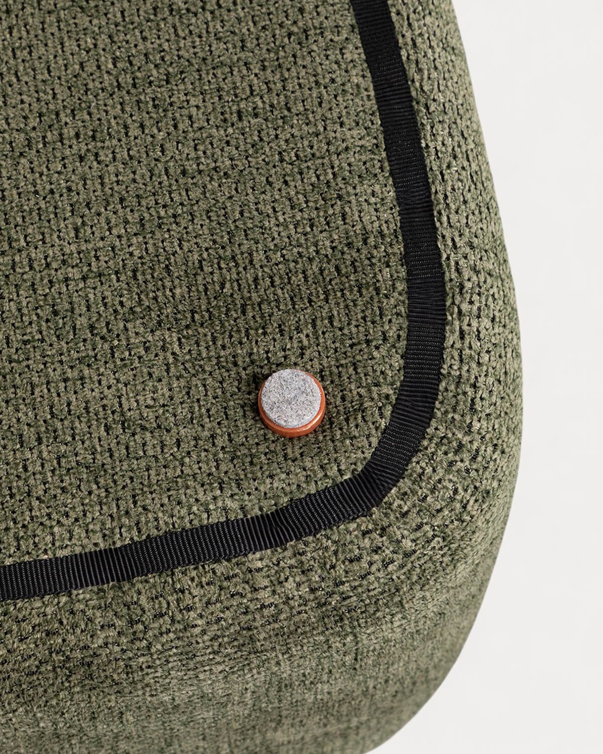 Rechteckiger Pouf mit Abnehmbarem Kissen aus Elin-Stoff, Galeriebild 9