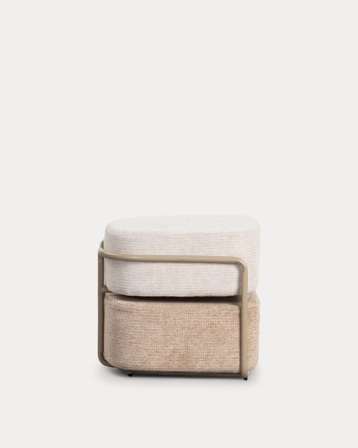 Rechteckiger Pouf mit Abnehmbarem Kissen aus Elin Soft-Stoff, Galeriebild 3