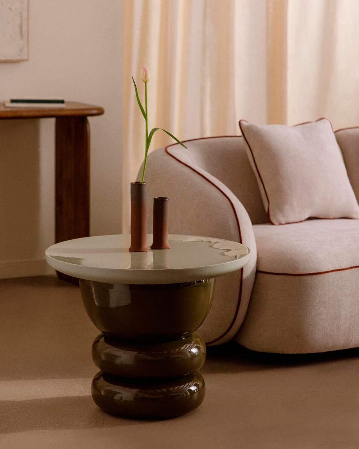 Runder Couchtisch aus Metall (Ø60 cm) Floundi, Galeriebild 2