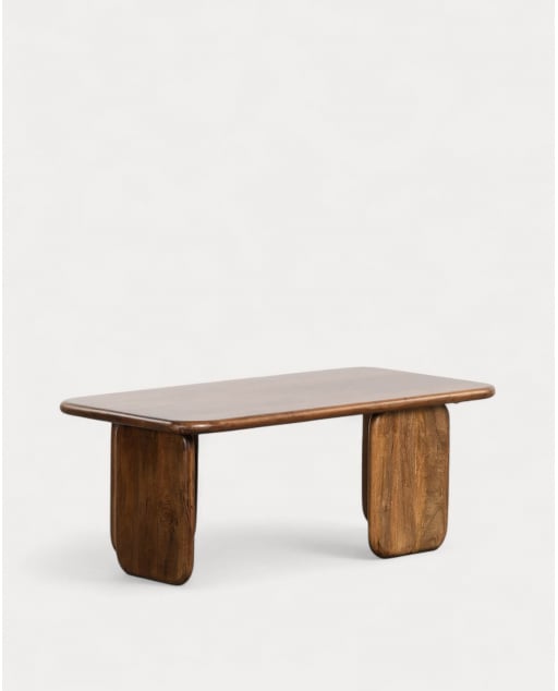 Rechteckiger Couchtisch aus Mangoholz (120X60 cm) Eliez - Dunkles Mangoholz	