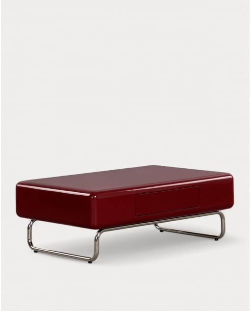 Rechteckiger Couchtisch aus Holz und Metall (110x70 cm) in Candela-Colours