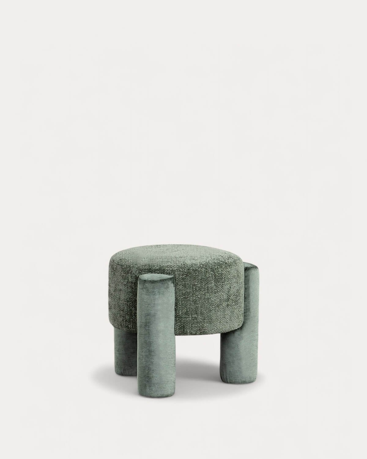 Eleri Stoff-Fußhocker-Puff, Galeriebild 1