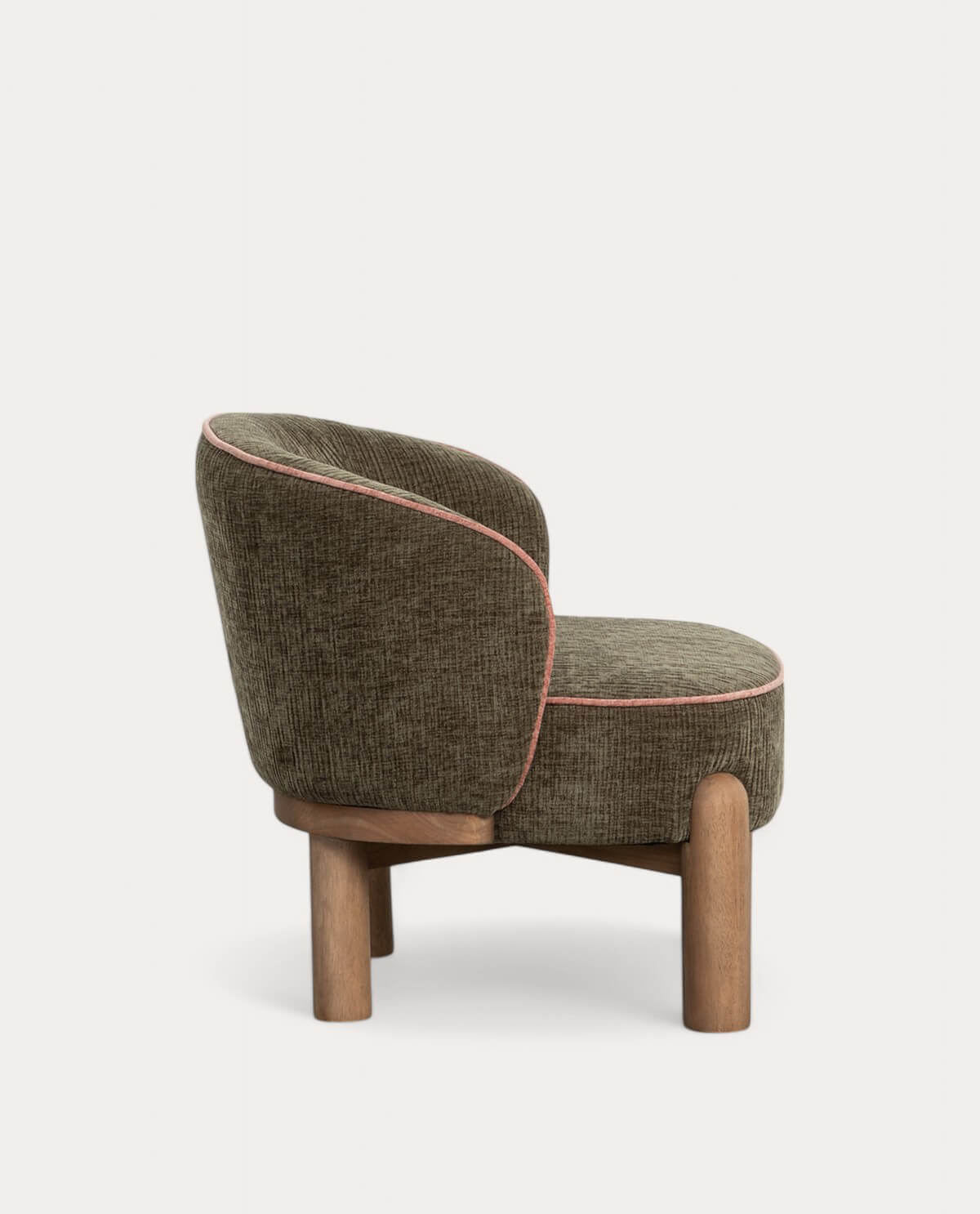 Packen Sie 2 Louis-Sessel aus Stoff und Holz, Galeriebild 3