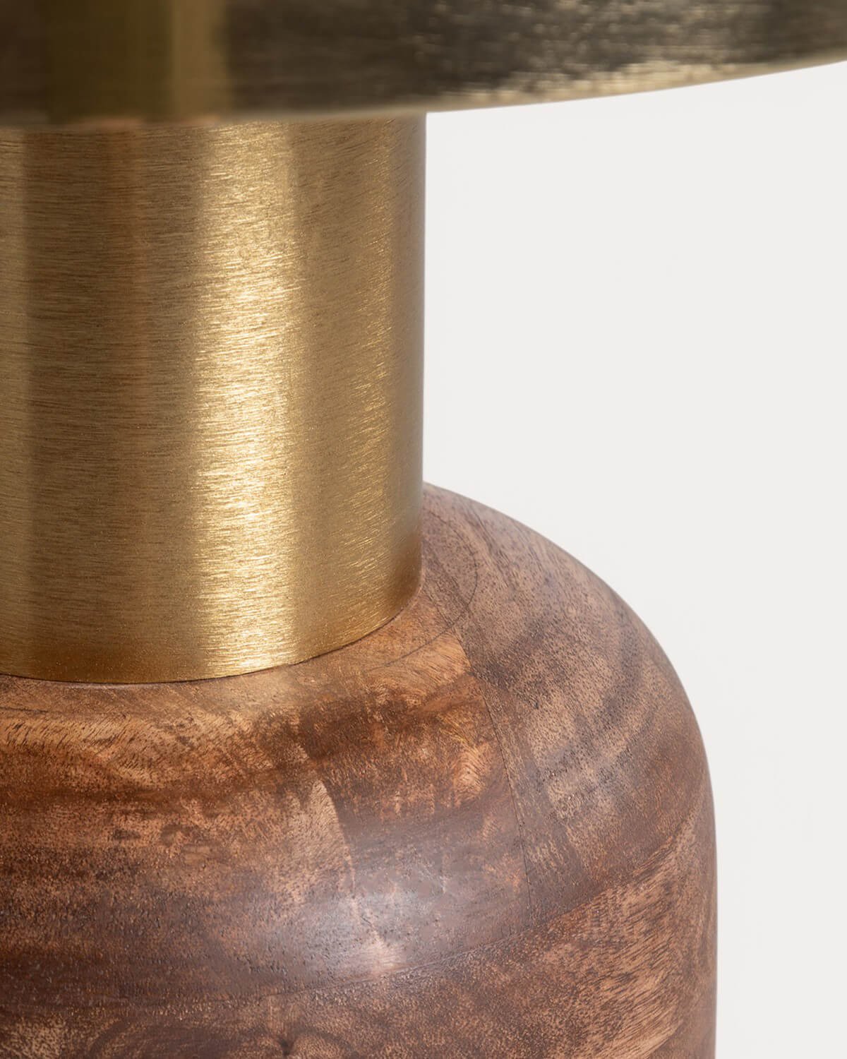 Beistelltisch mit rundem Griff aus Holz und Metall (Ø40,5 cm) Tillo, Galeriebild 5