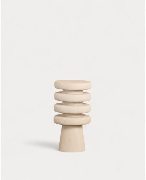 Metallsockel (Ø40 cm) Lisben - Beige Seashell