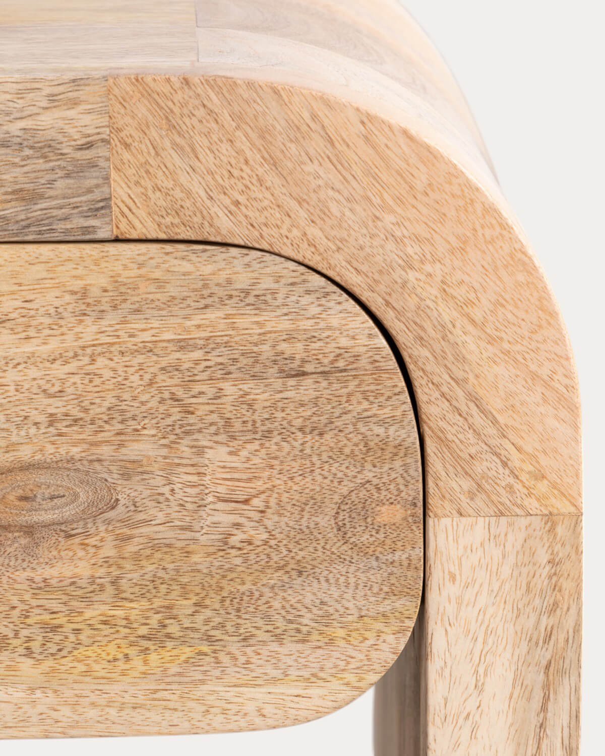 Pack 2 Nachttische mit Schublade aus Mangoholz (47X35 cm) Vanile, Galeriebild 7