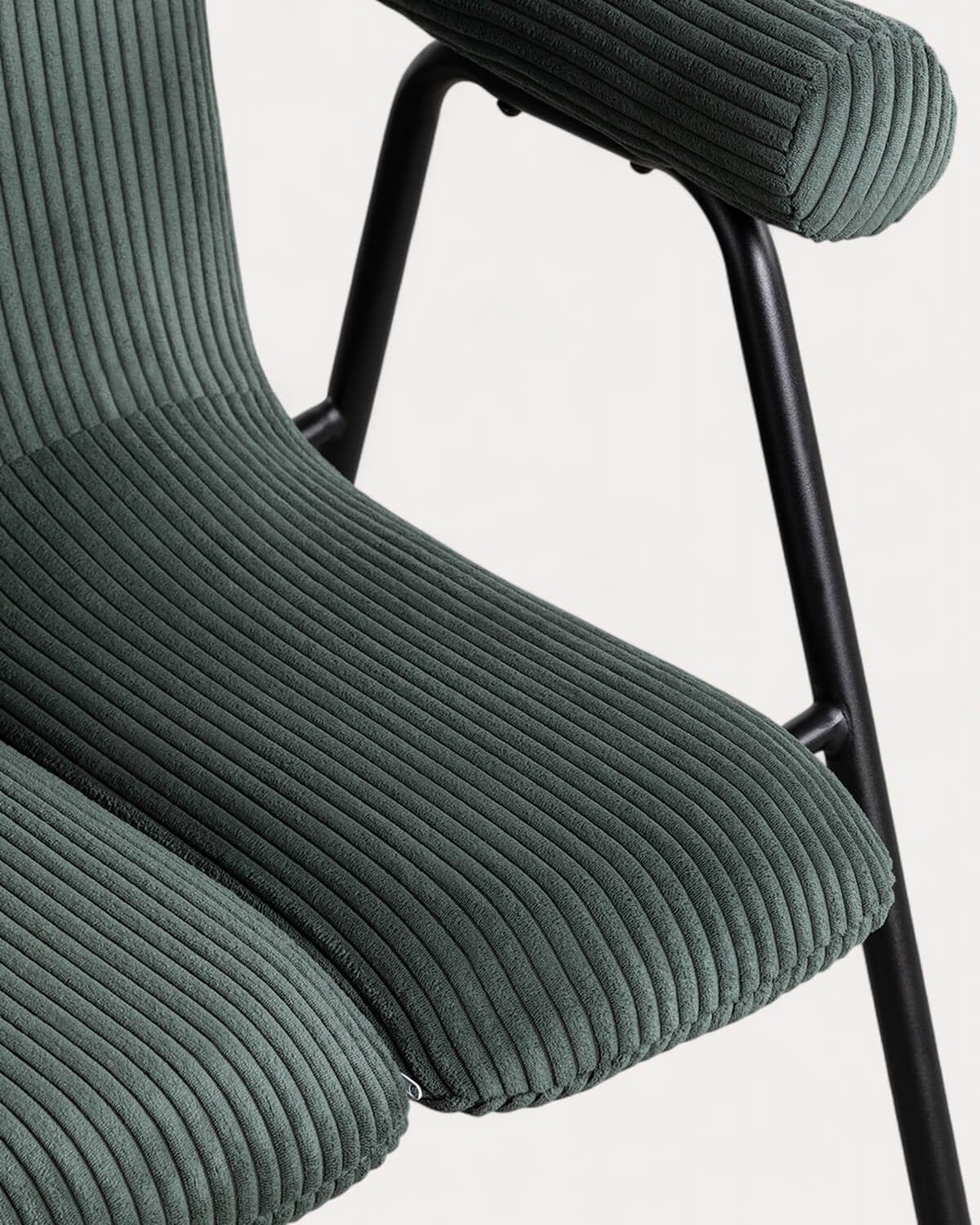 Packen Sie 2 Elles-Sessel aus Dickem Cord und Metall, Galeriebild 6