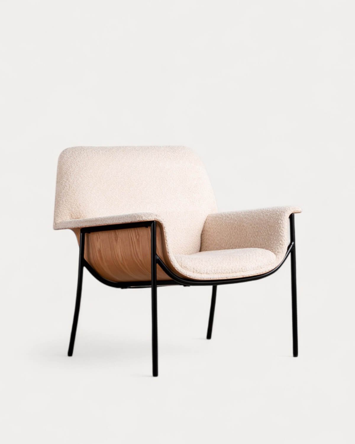 Packung mit 2 Sesseln mit Holz- und Stoffarmlehnen Rinu, Galeriebild 1