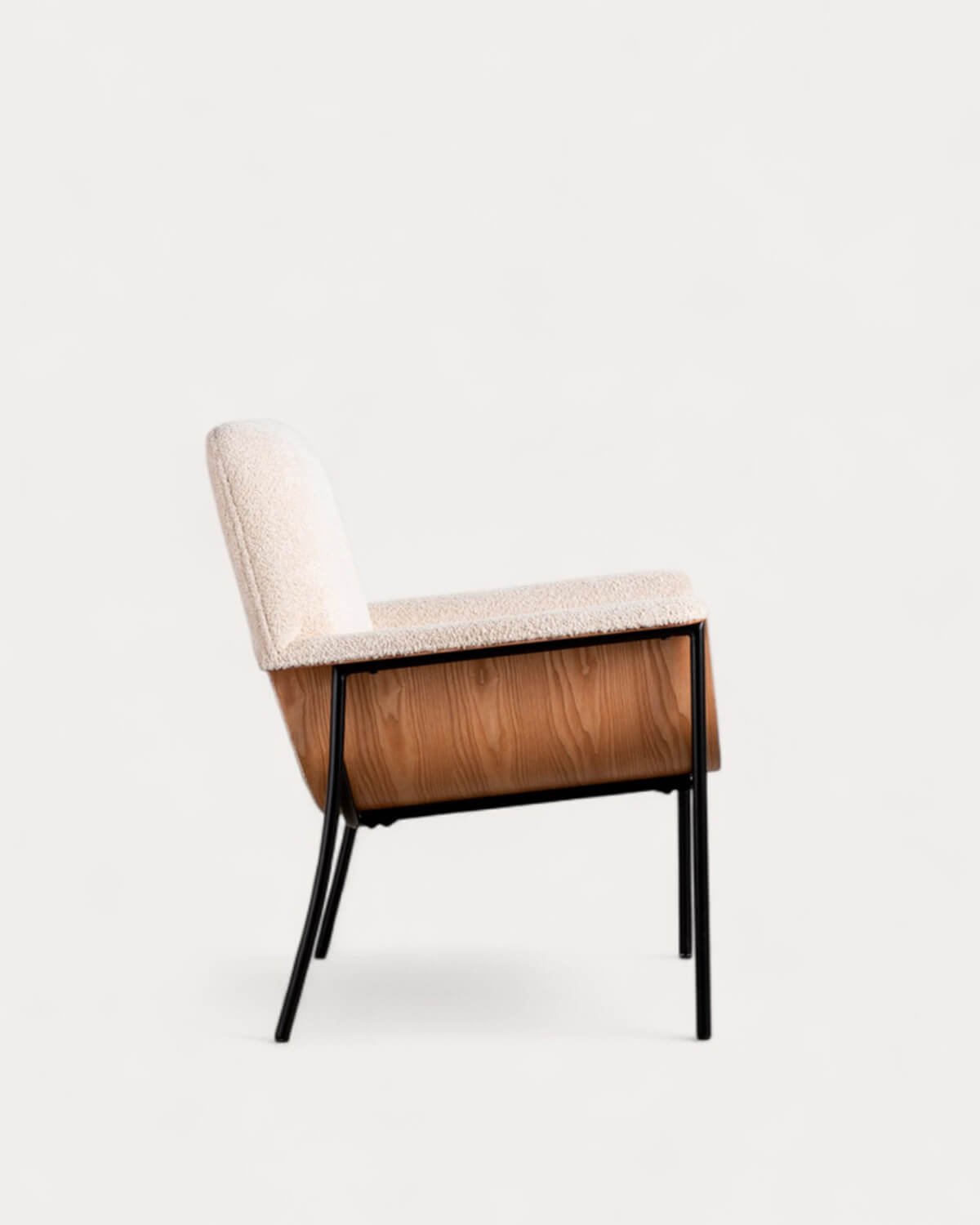 Packung mit 2 Sesseln mit Holz- und Stoffarmlehnen Rinu, Galeriebild 4