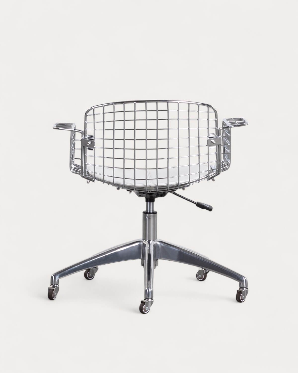 Vintage Schreibtischstuhl aus Metall mit Niedriger Rückenlehne Aras, Galeriebild 3