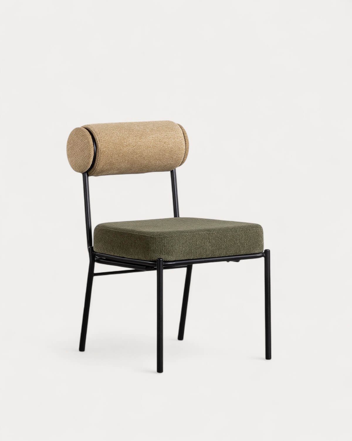 Pack 2 Esszimmerstühle aus Stoff und Metall Elin, Galeriebild 1