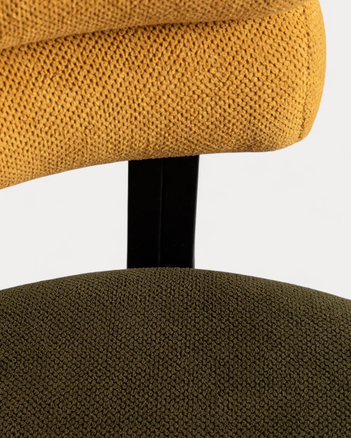 Verstellbarer Schreibtischstuhl aus Metall und Stoff Aixa, Galeriebild 6