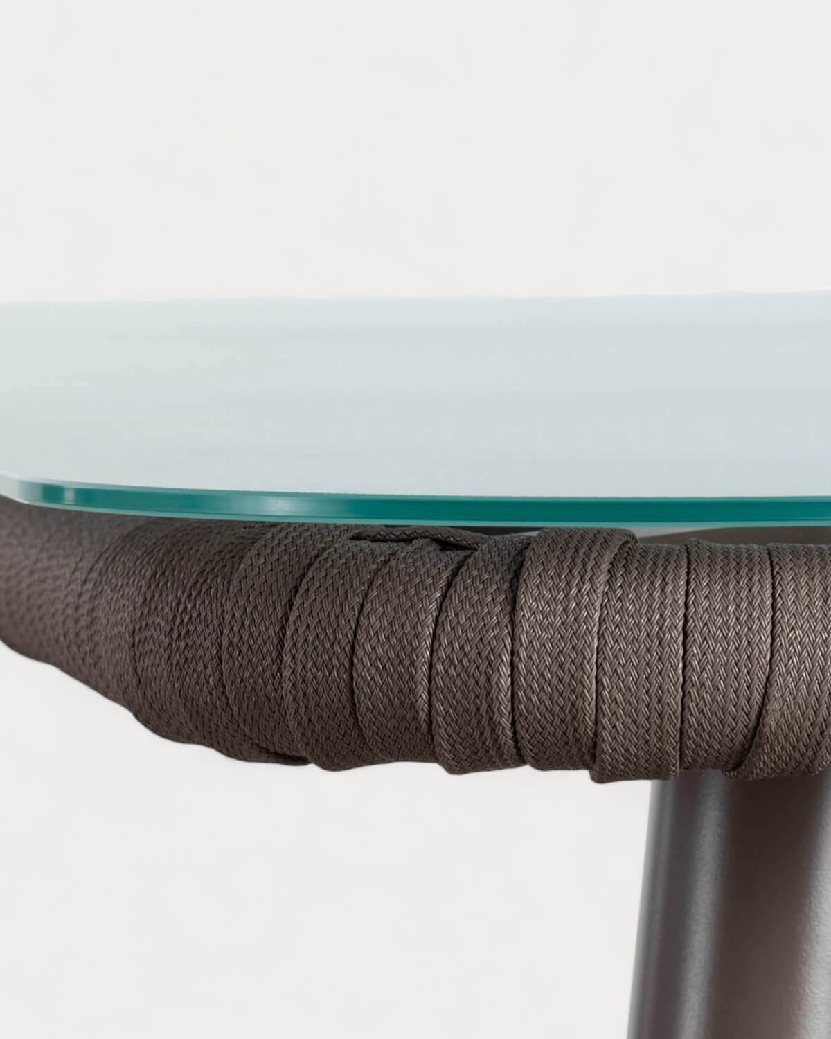 Rechteckiger Outdoor Tisch aus Aluminium und Glas (160x90 cm) Drian, Galeriebild 7