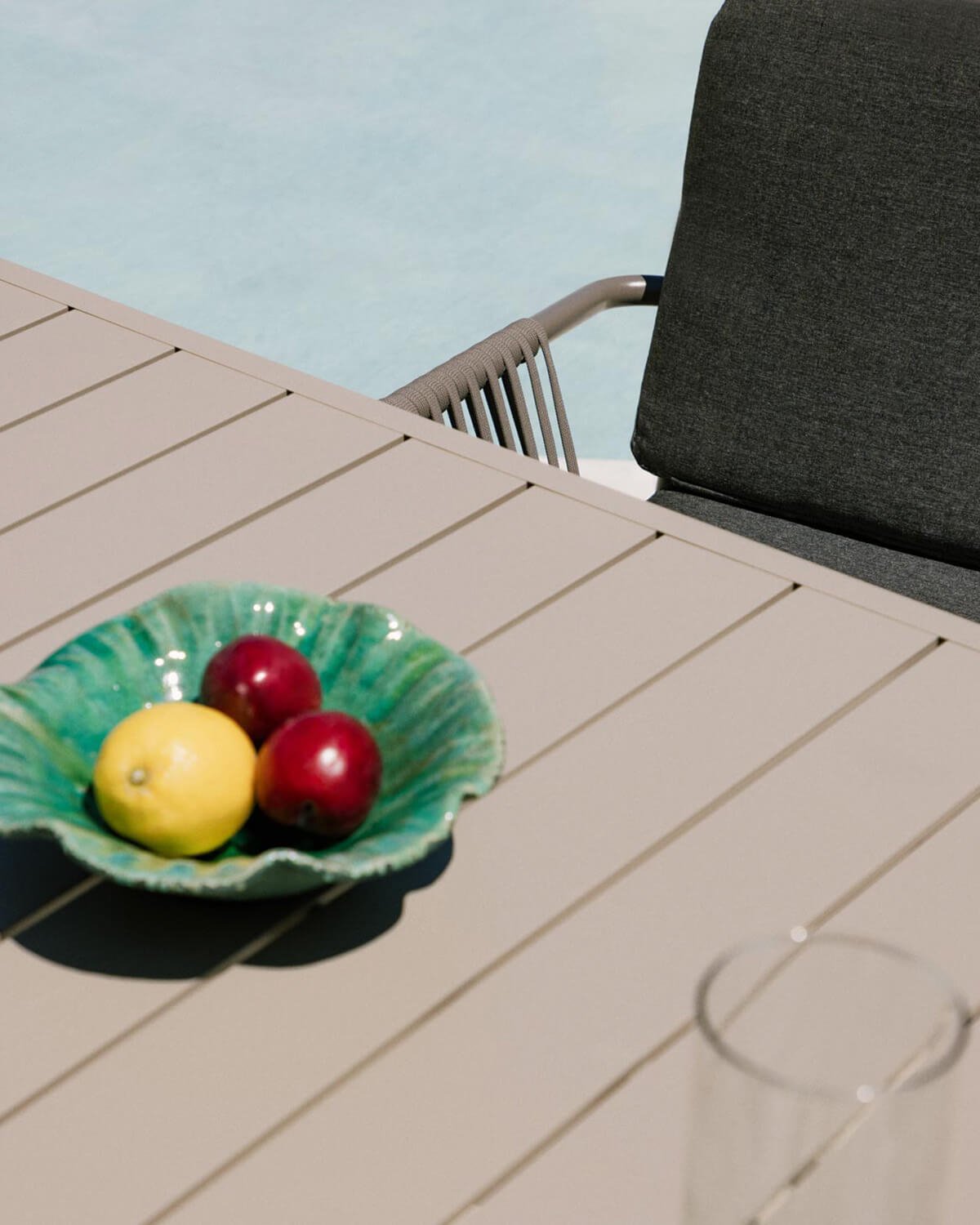 Outdoor Stuhl aus Aluminium und Seil Drian, Galeriebild 3