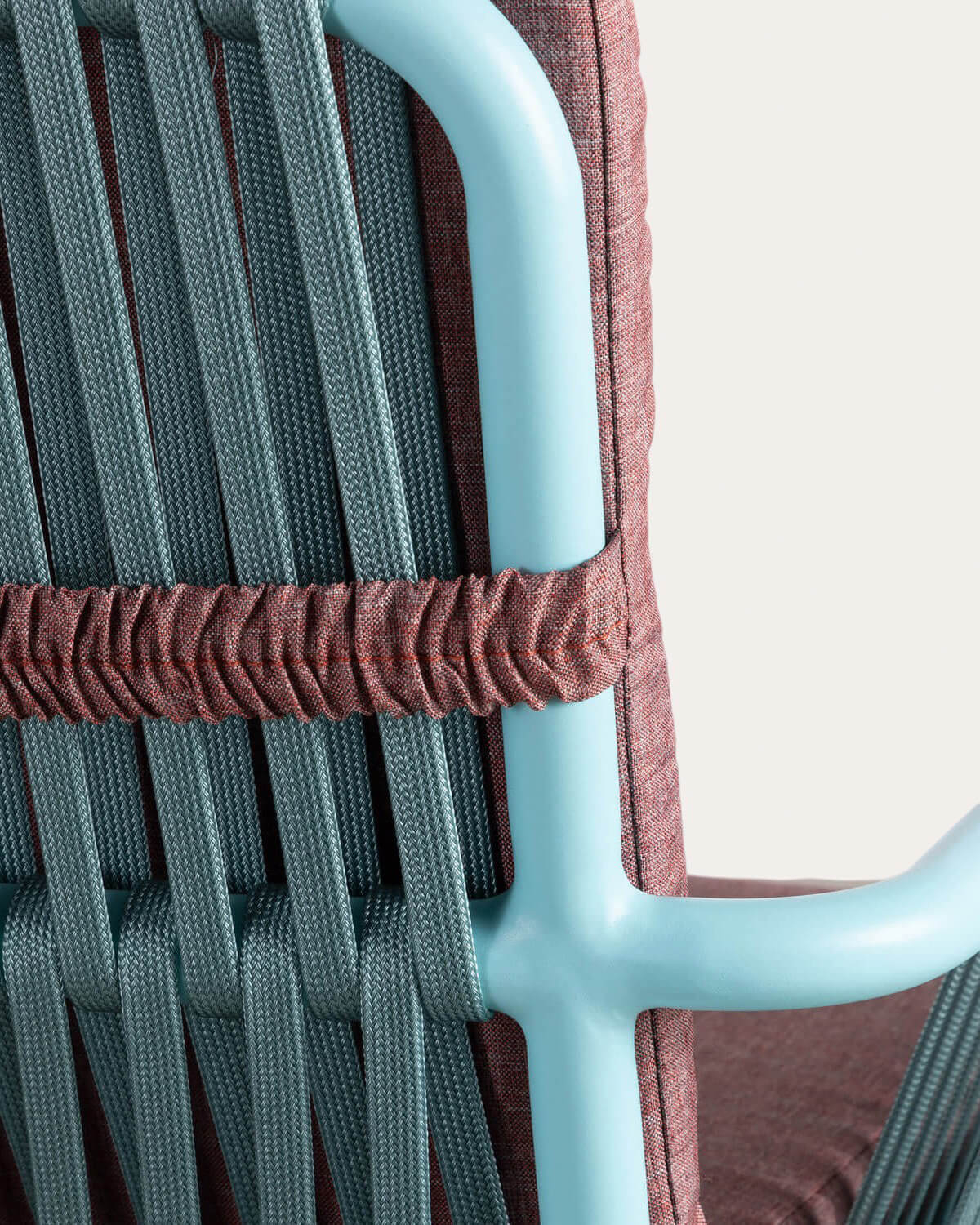 2er-Pack Outdoor-Stühle mit Aluminium-Armlehnen und Drian-Seil, Galeriebild 4