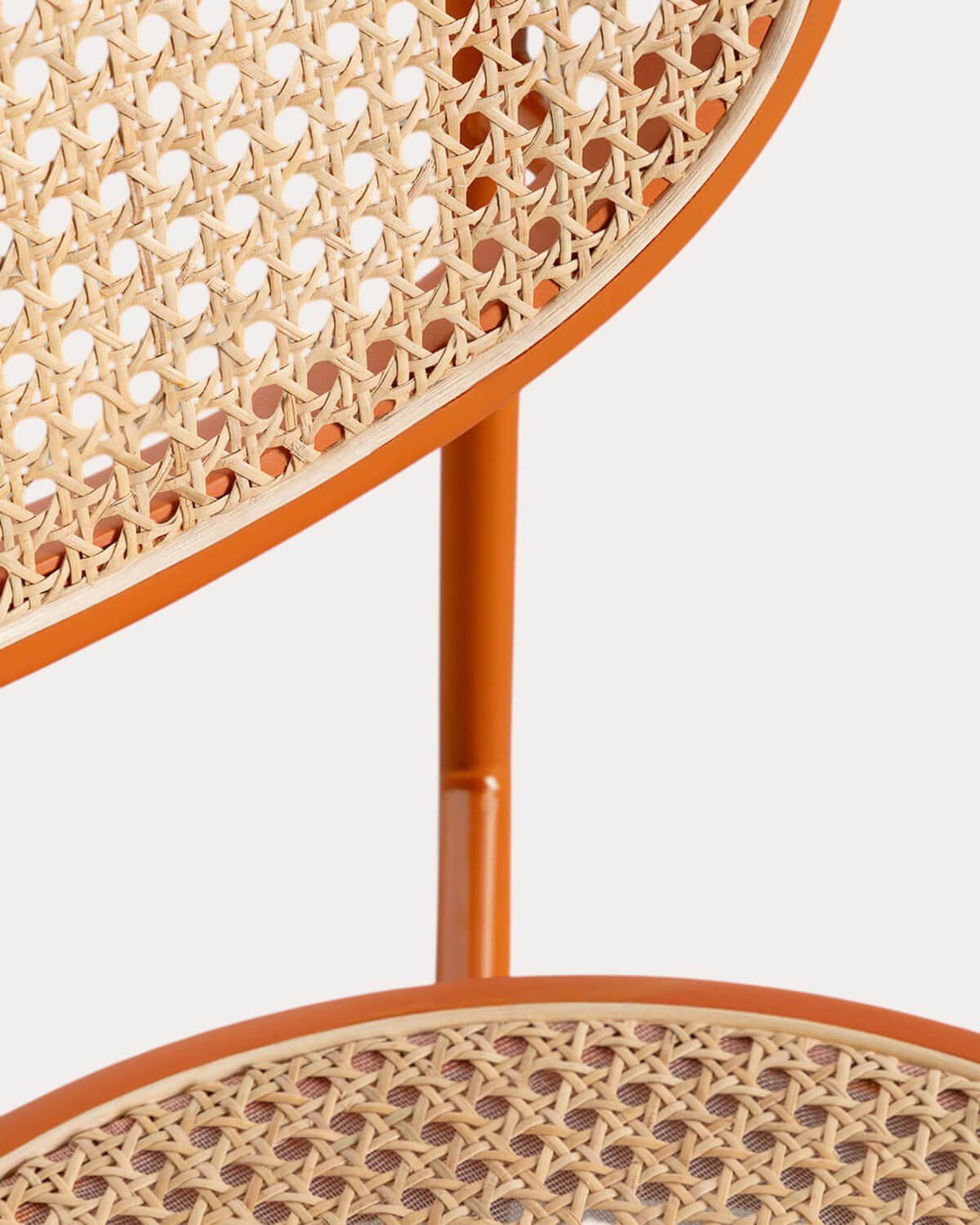 Pack 2 Esszimmerstühle aus Naturrattan und Metall Vili, Galeriebild 8