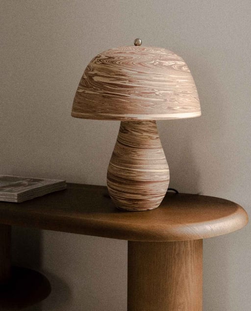 Lira Terrakotta-Tischlampe