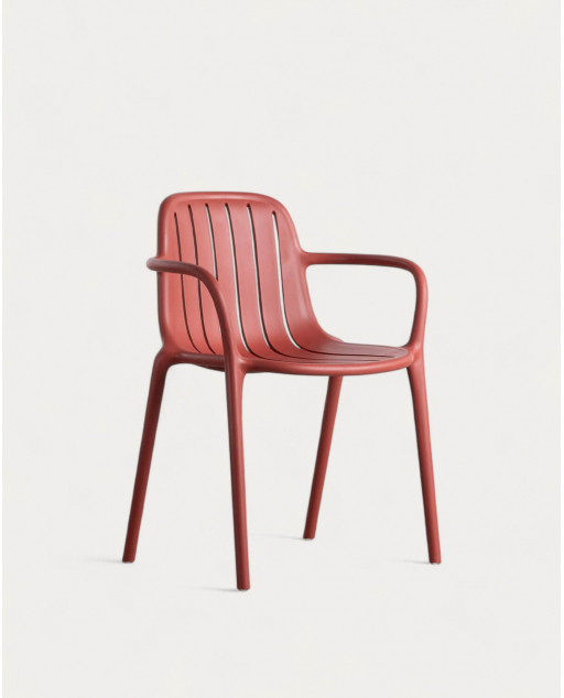 Outdoor-Stuhl aus Polypropylen Brand - Karminrot