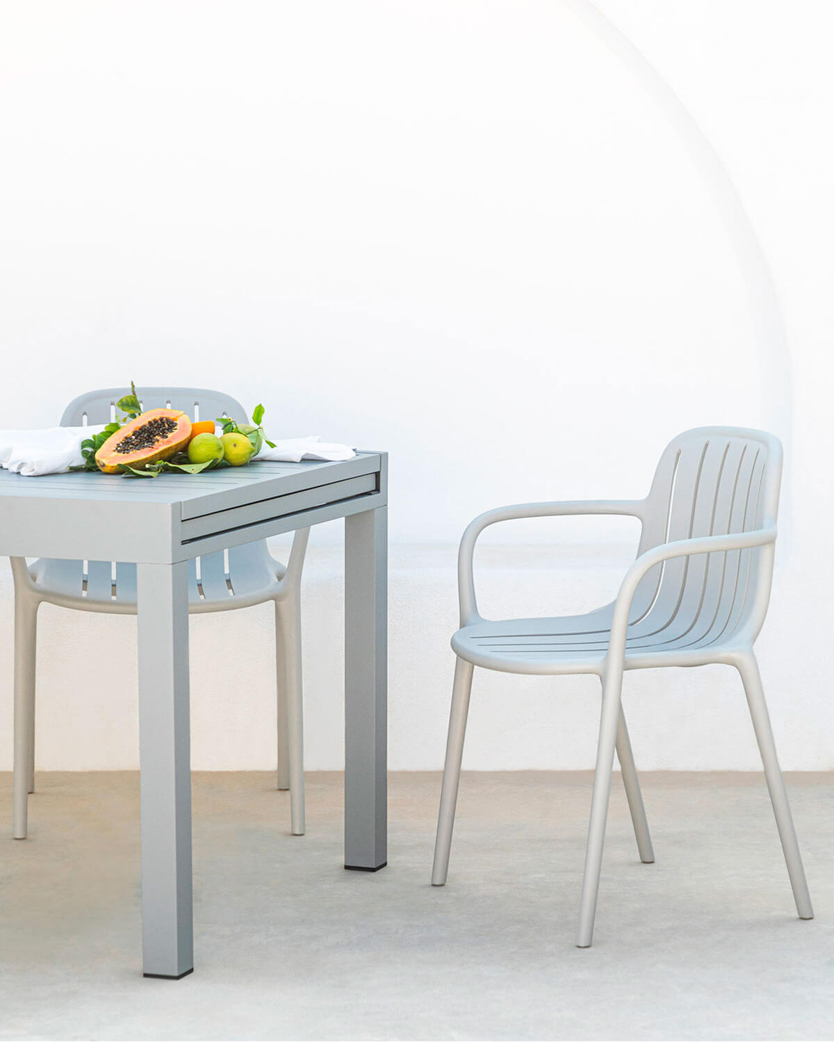 2er-Pack Außenstühle aus Polypropylen Brand, Galeriebild 2