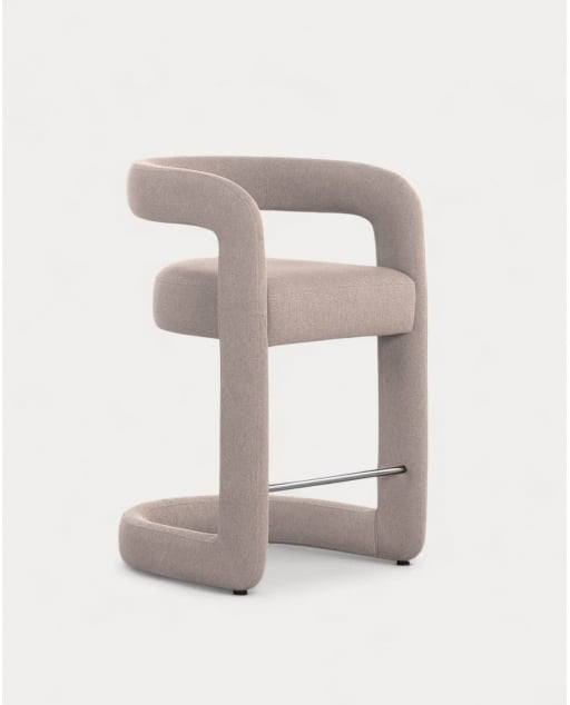 Hoher Hocker aus Stoff (67 cm) Winsi