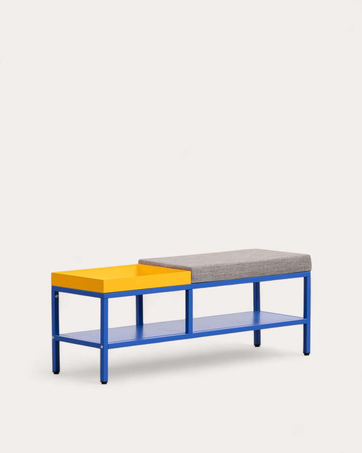 Schuhbank mit Stauraum 100x30 cm gewalzter Stahl Bruck, Galeriebild 1