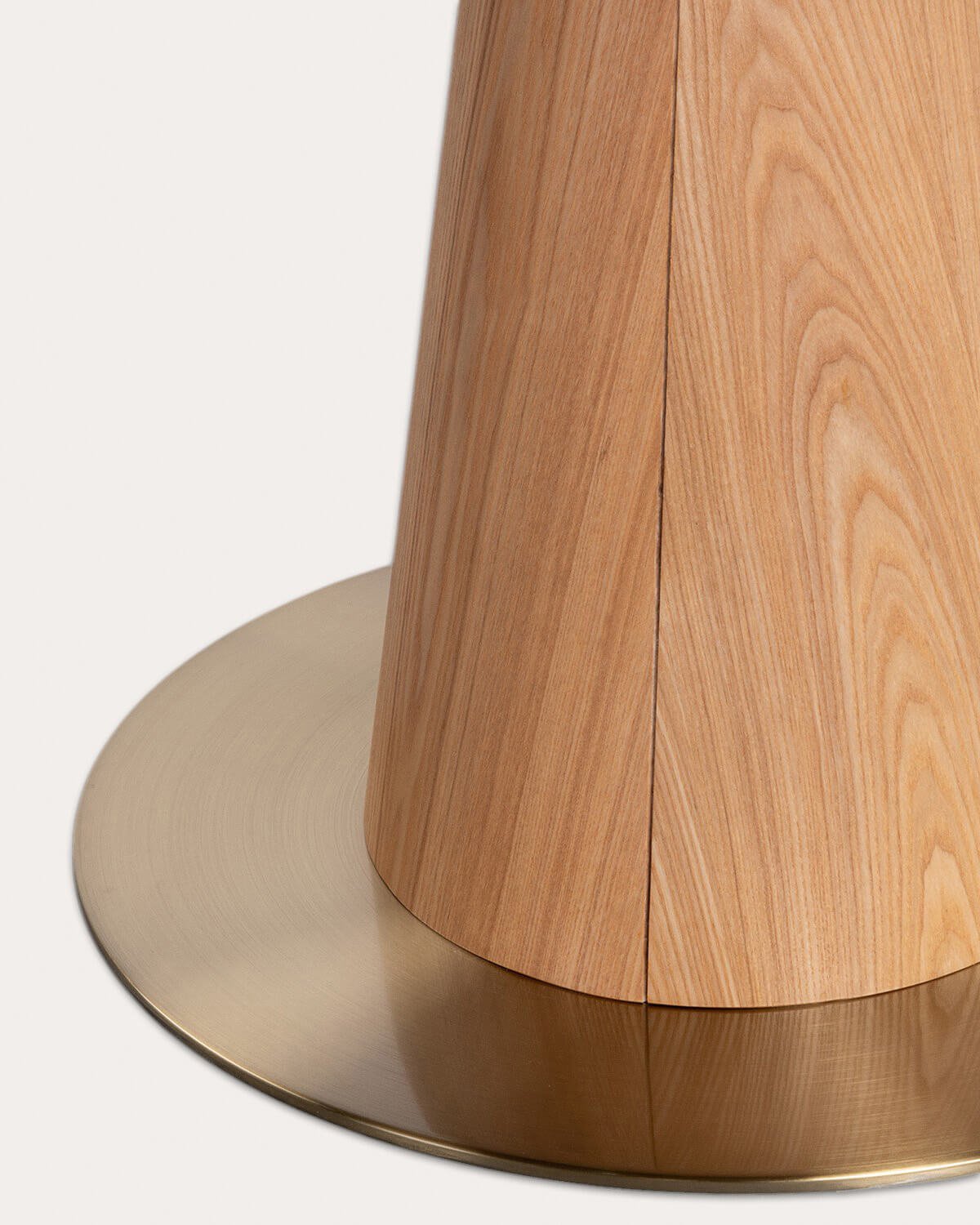 Set aus rundem Esstisch (Ø120 cm) Era aus Holz und 4 Stühlen aus Rene-Stoff, Galeriebild 7