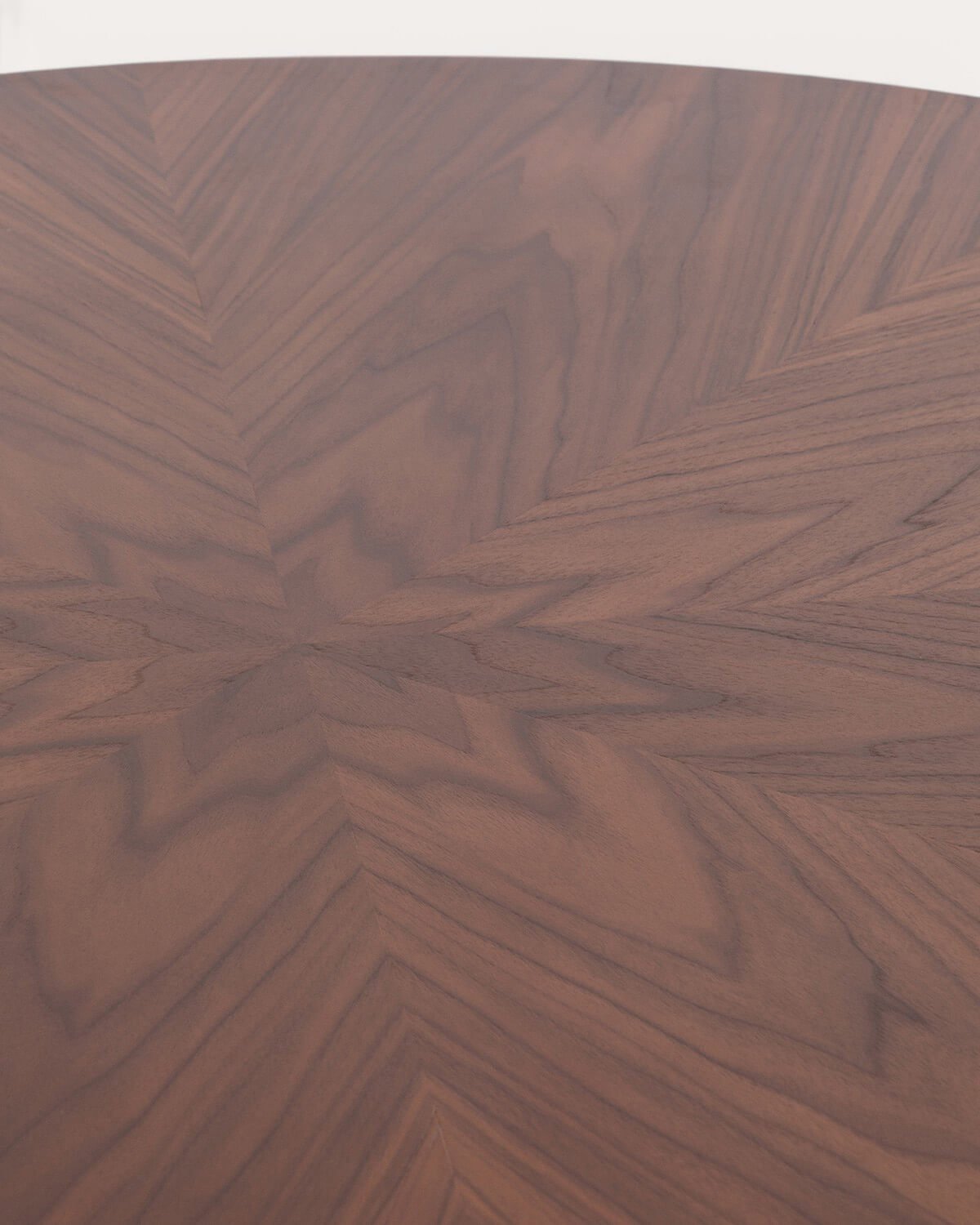 Set aus rundem Esstisch (Ø120 cm) Era aus Holz und 4 Stühlen aus Rene-Stoff, Galeriebild 6