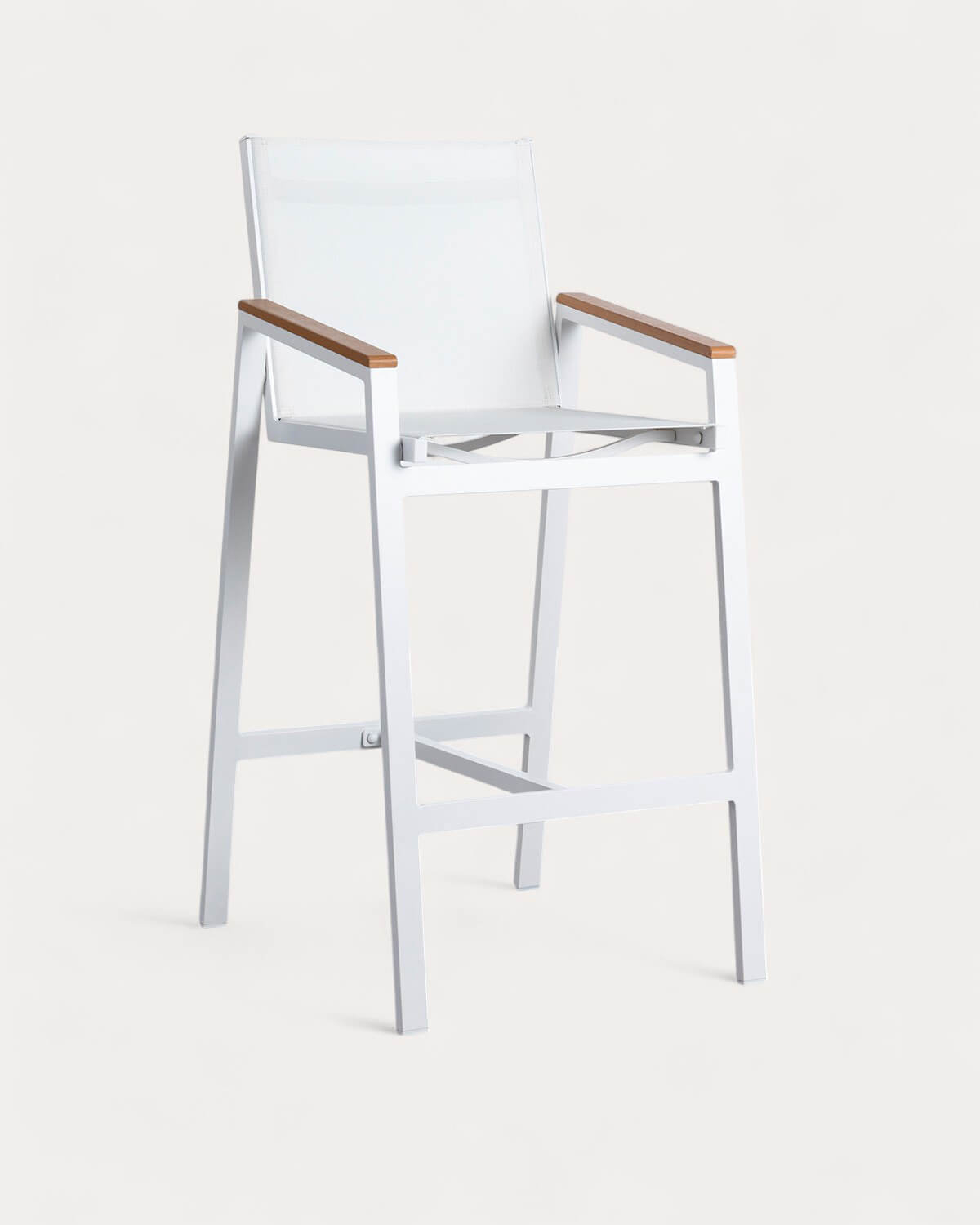 Packen Sie 4 Hohe Aluminium-Außenhocker (74,5 cm) Korce, Galeriebild 1