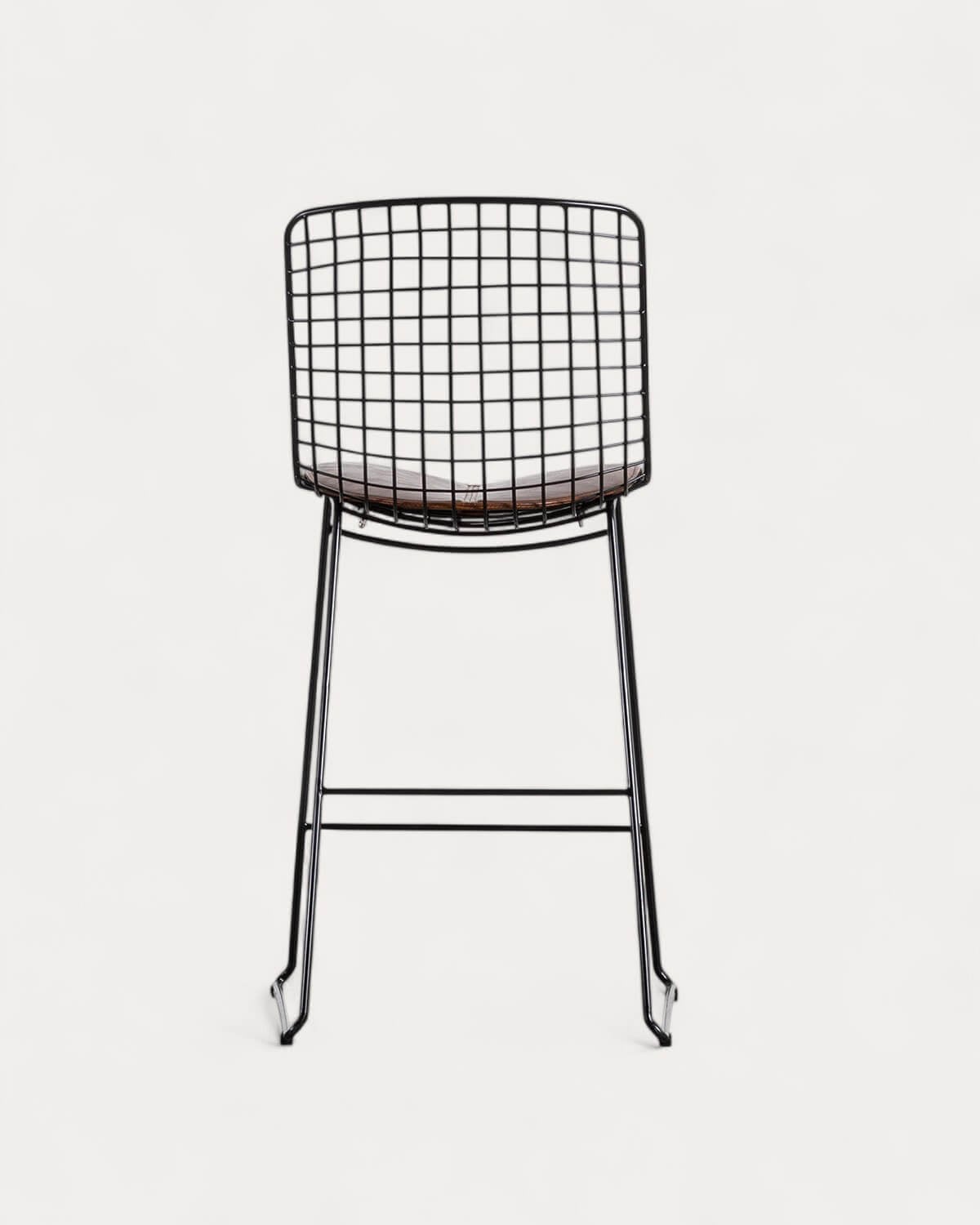 Hoher Metallhocker (65 cm) mit hoher Rückenlehne, Galeriebild 3