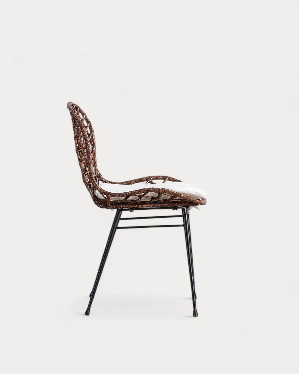 2er-Pack Natural Rattan Esszimmerstühle Ozy, Galeriebild 4