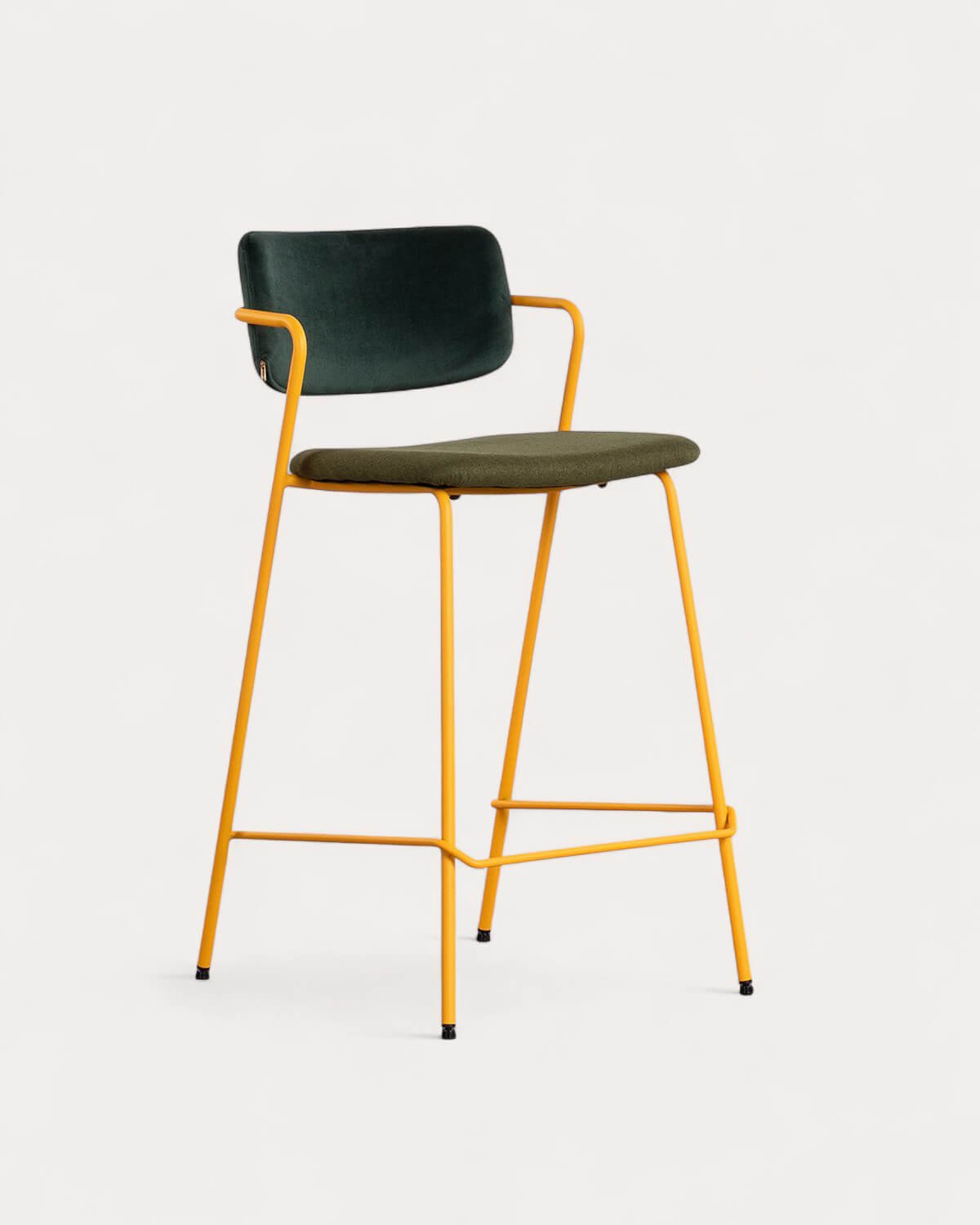 Barhocker aus Samt und Stoff (65 cm) Irun, Galeriebild 1