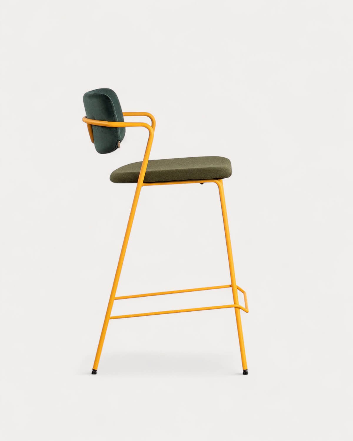 2er-Pack hohe Hocker aus Samt und Stoff (65 cm) Irun, Galeriebild 3