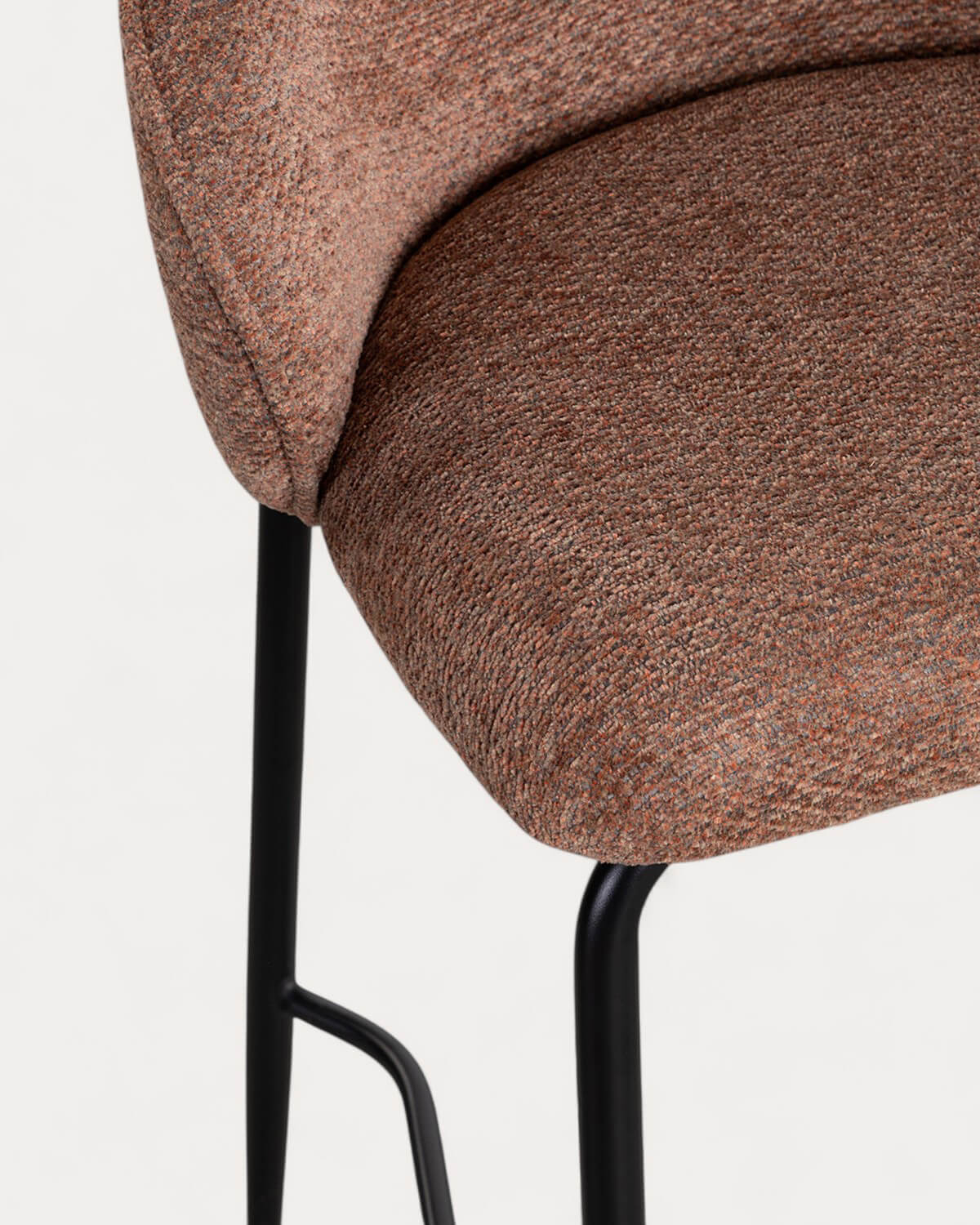 Hoher Hocker aus Stoff und Metall (64 cm) Emna, Galeriebild 6