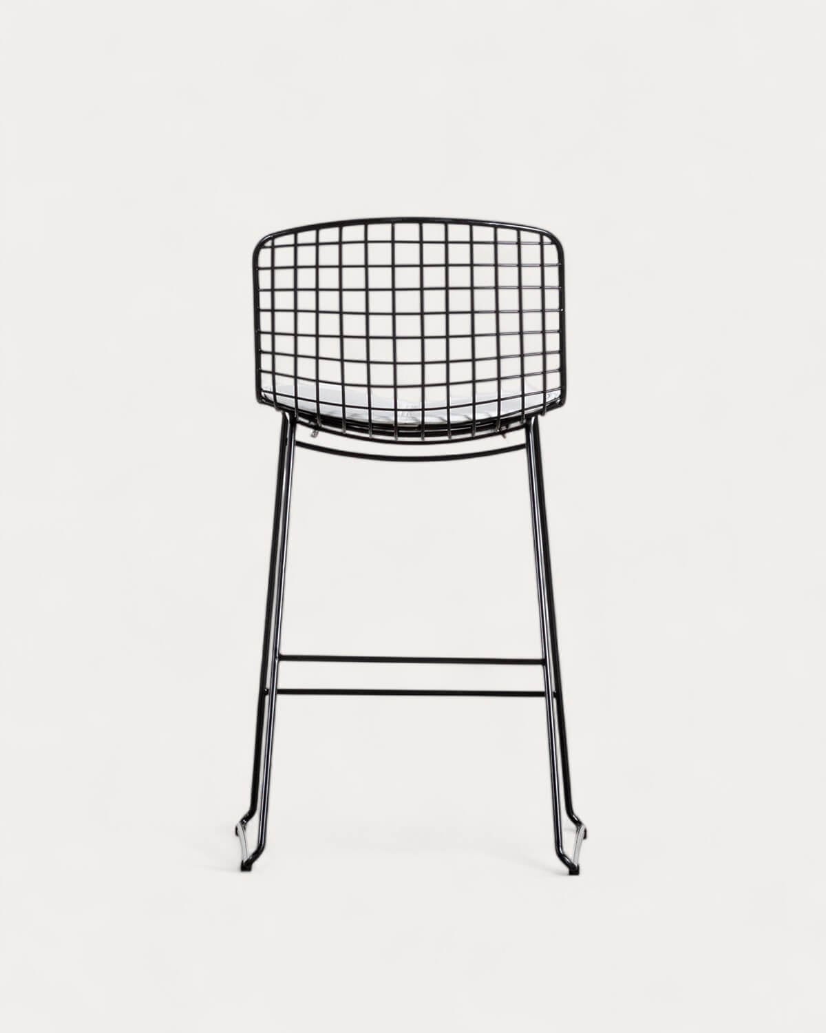 Hoher Metallhocker (66 cm) Aras mit niedriger Rückenlehne , Galeriebild 3