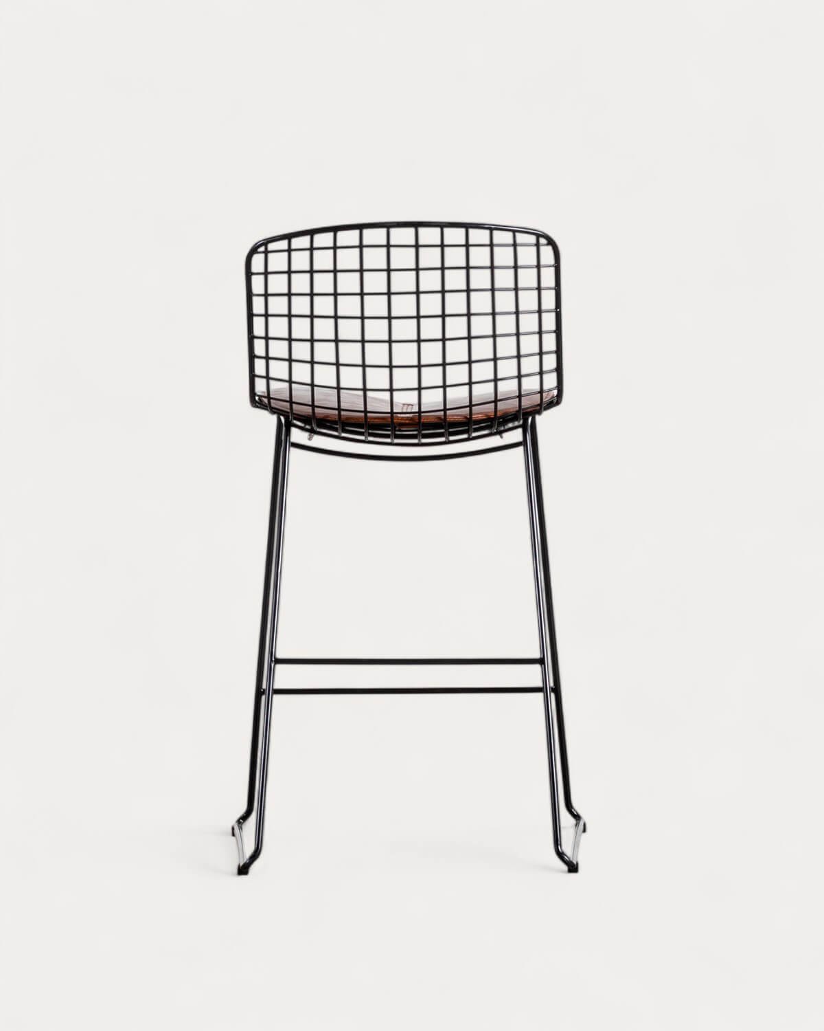 Hoher Metallhocker (66 cm) Aras mit niedriger Rückenlehne , Galeriebild 3