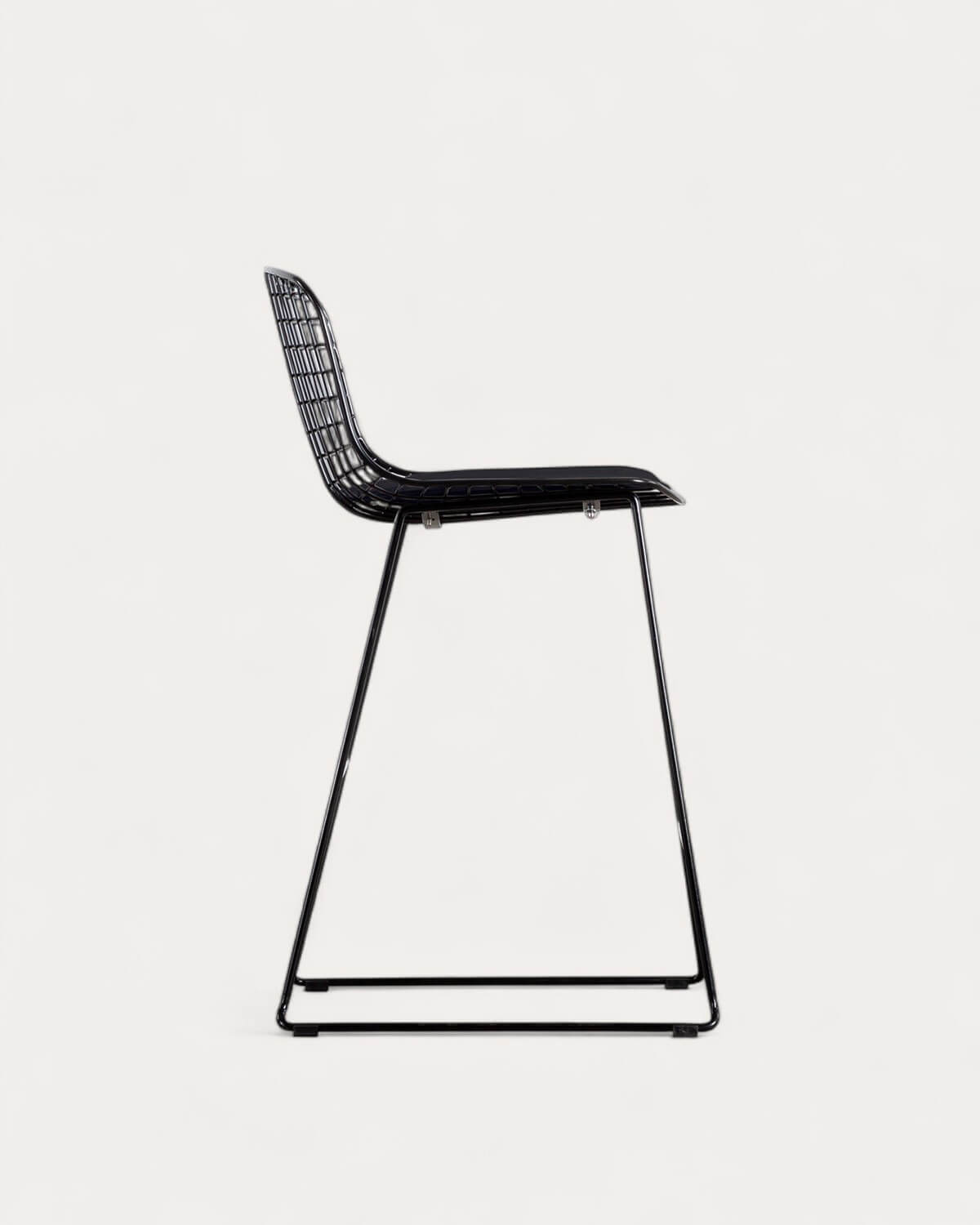 Hoher Metallhocker (66 cm) Aras mit niedriger Rückenlehne , Galeriebild 2