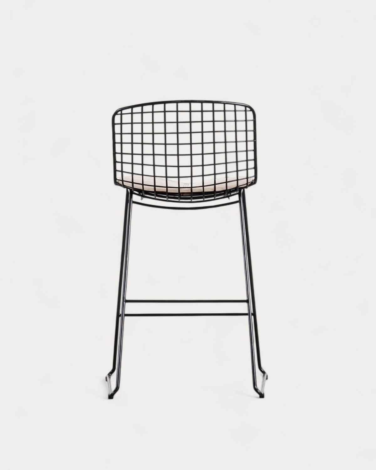 Hoher Metallhocker (66 cm) Aras mit niedriger Rückenlehne , Galeriebild 3