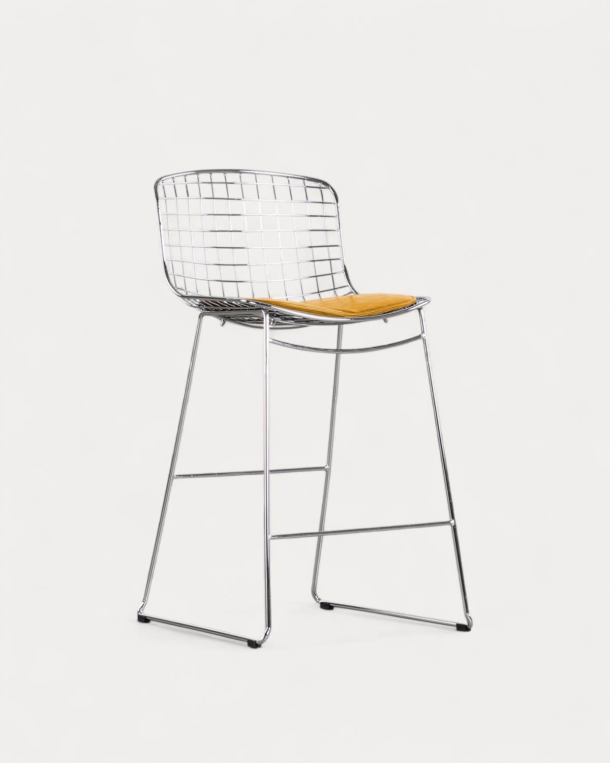 Hoher Metallhocker (66 cm) Aras mit niedriger Rückenlehne , Galeriebild 1