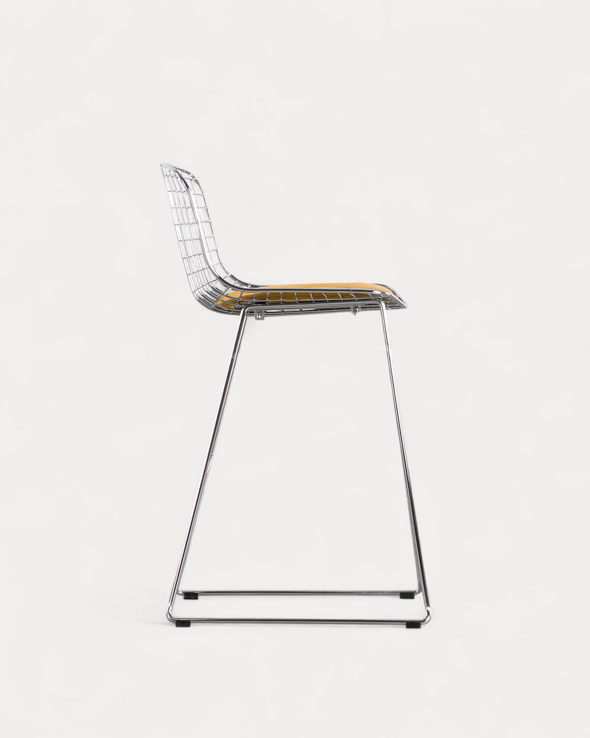 Hoher Metallhocker (66 cm) Aras mit niedriger Rückenlehne , Galeriebild 2