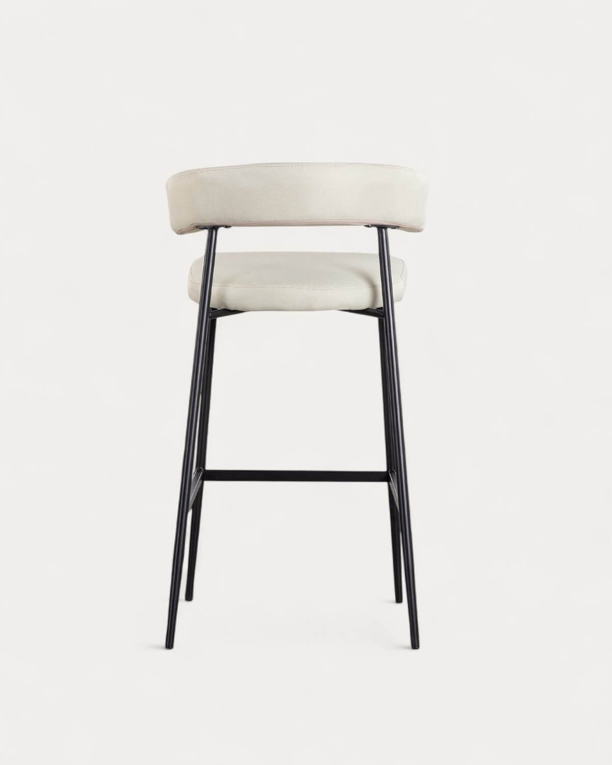 Hoher Hocker aus Metall und Stoff (74 cm) Eloise , Galeriebild 3