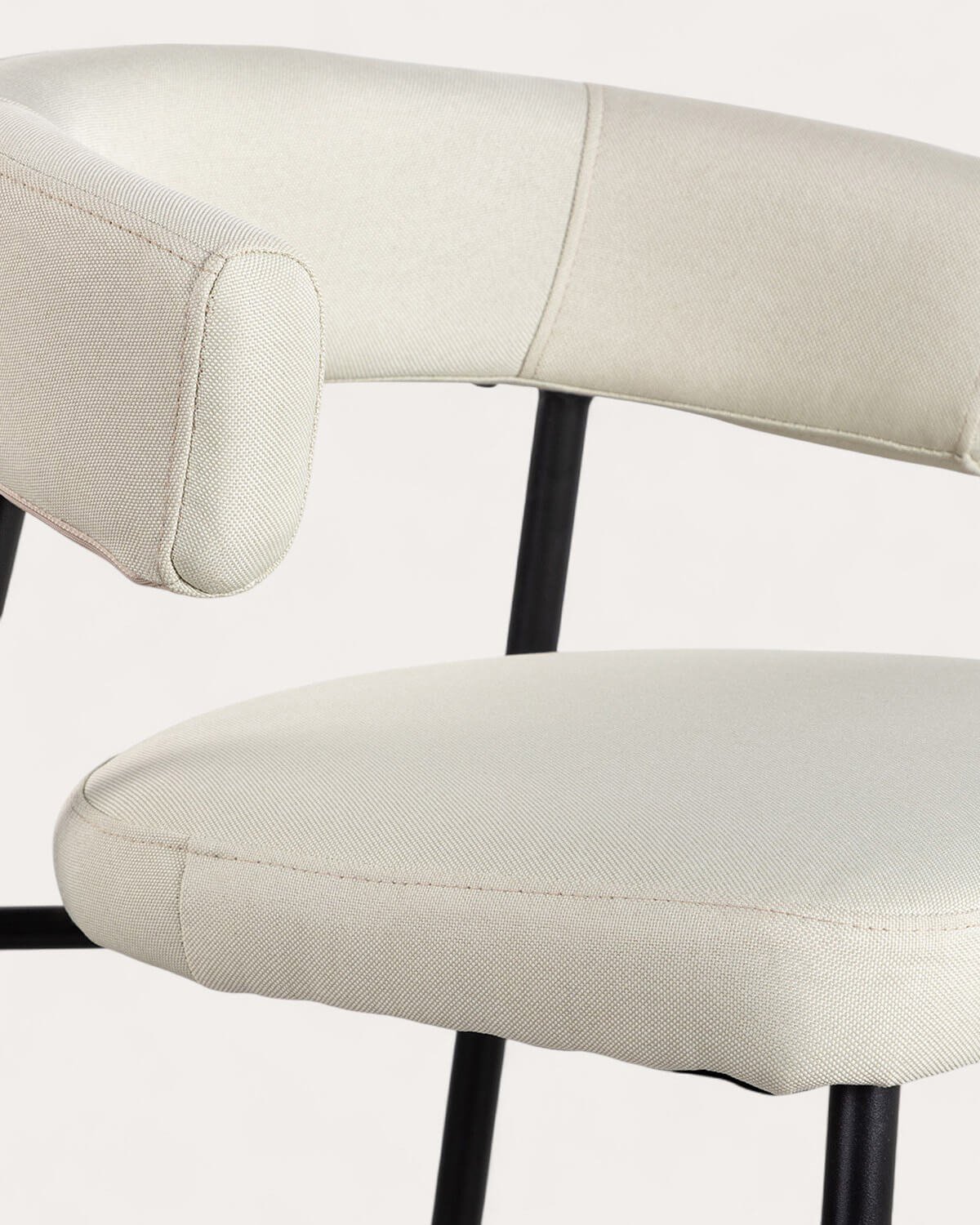 Hoher Hocker aus Metall und Stoff (74 cm) Eloise , Galeriebild 5