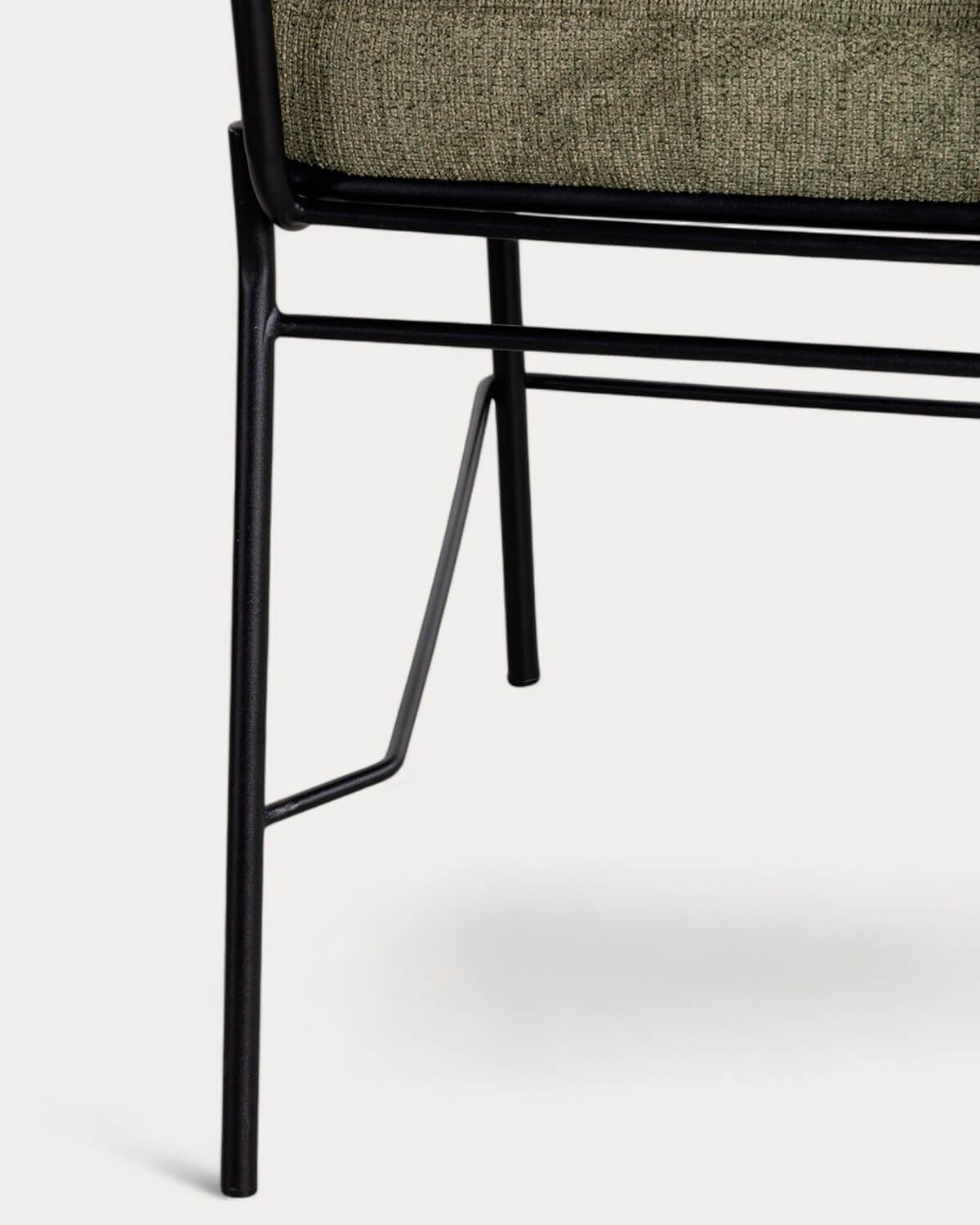 Hoher Hocker aus Stoff und Metall (64,5 cm) Elin, Galeriebild 8