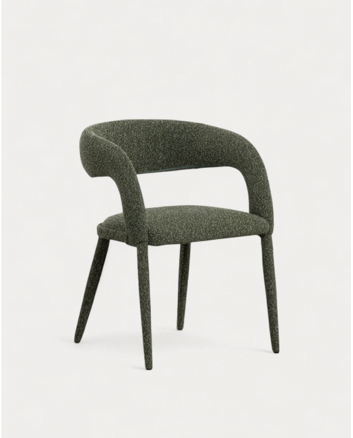 Ewen Stoff- und Metall-Esszimmerstuhl-Paket 2