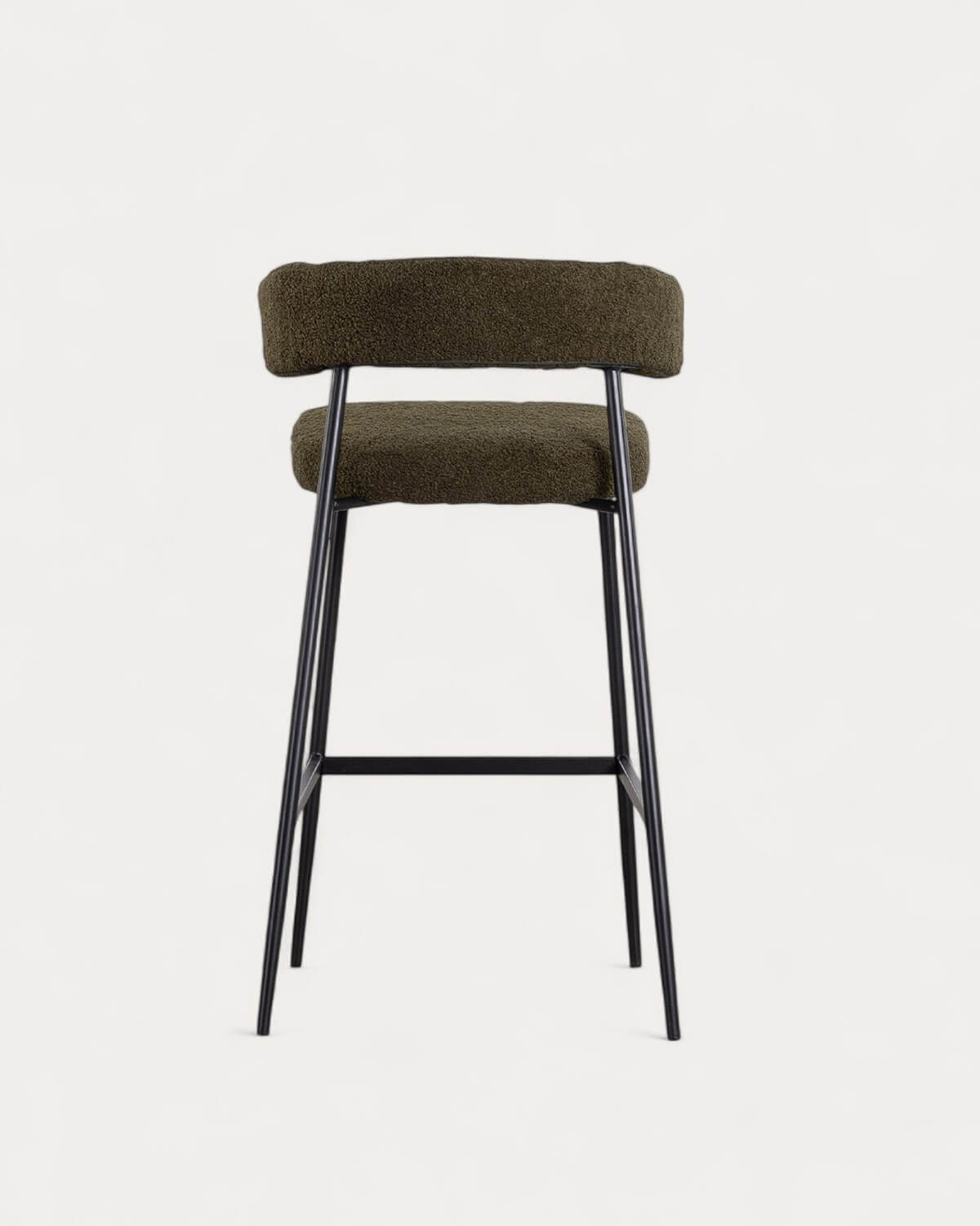 2er-Pack hohe Metallhocker (74 cm) Eloise Bouclé, Galeriebild 5