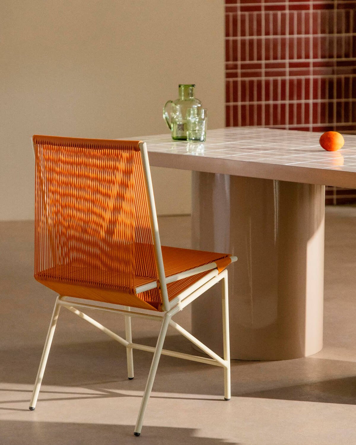 Amur Colors der 2er-Esszimmerstühle aus synthetischem Rattan und Metall, Galeriebild 2