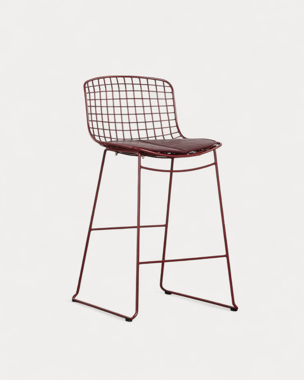 Metallhocker mit Niedriger Rückenlehne (66 cm) Aras Fresh, Galeriebild 1