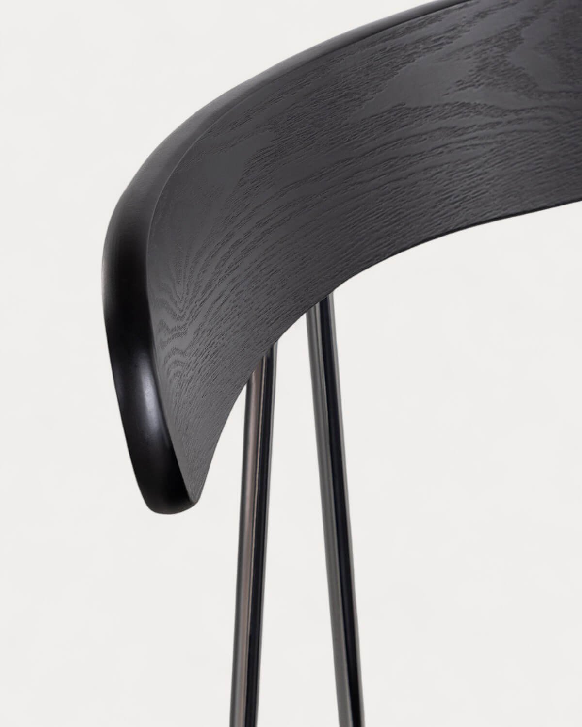 Hoher Hocker aus Kunstleder und Holz (76 cm) Brunela, Galeriebild 6